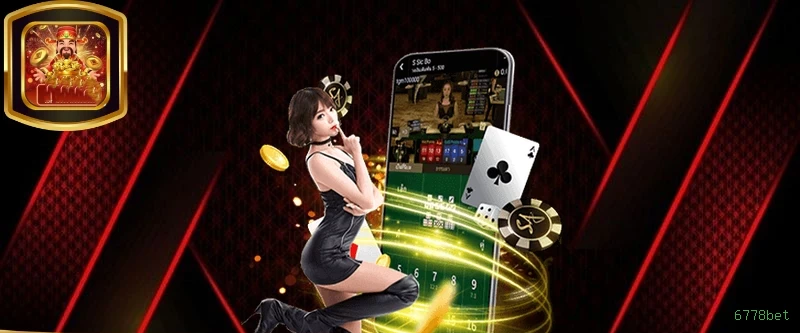 Imagem promocional do aplicativo mobile da 6778bet